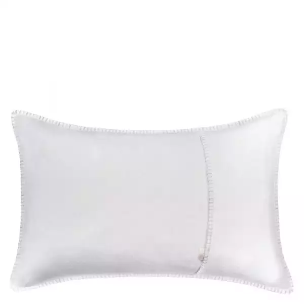 zoeppritz weicher soft fleece kissenbezug 30x50 dunkles weiss