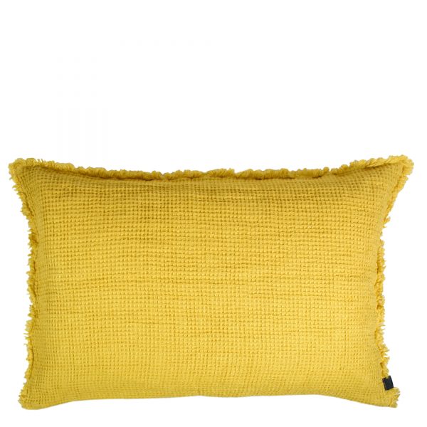 honeybee zoeppritz leinen kissenbezug 30x40 curry gelb