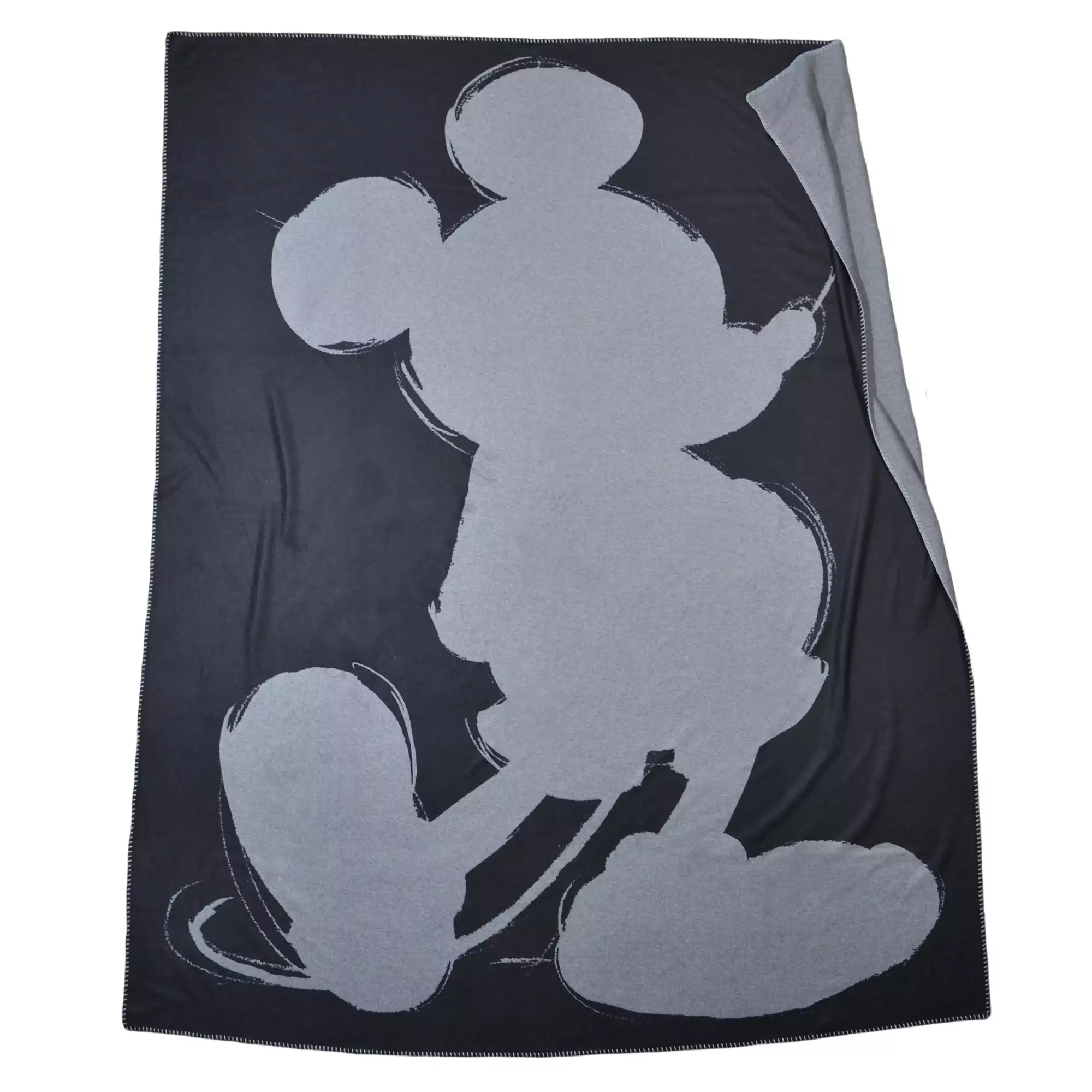 mickey soft mouse zoeppritz  decke 160x200 schwarz  disney kuscheldecke