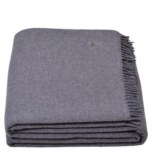 must relax zoeppritz schurwolle plaid 130x190 mittelgrau grau melliert