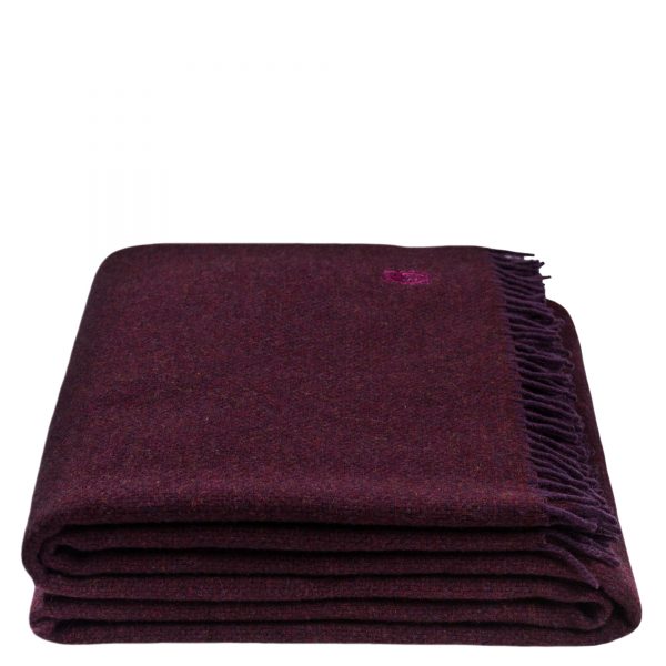 must relax zoeppritz schurwolle plaid 130x190 wein rot