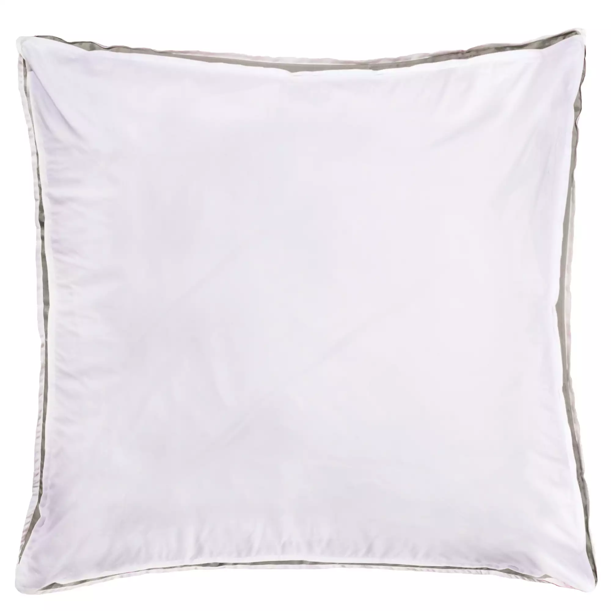 zoeppritz Absolute Kissenbezug, Farbe weiss mit braun, Material Baumwolle Perkal in Groesse 70x90 zoeppritz Absolute Kissenbezug, Farbe weiss mit braun, Material Baumwolle Perkal in Groesse 70x90