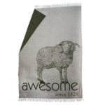 zoeppritz bah awesome Decke, Hell Grau, Material Schurwolle in Groesse 145x230