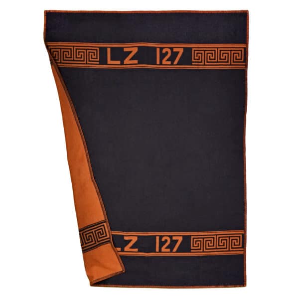 zoeppritz Hero Decke, Farbe orange, Material Schurwolle Merino Cashmere in Groesse 140x190