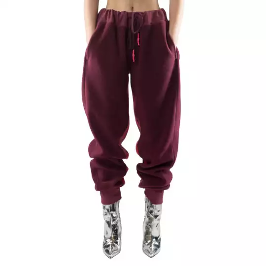 zoeppritz Soft Pants mit Bund, Farbe weinrot, Material Fleece in Groesse S