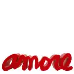 Amore Bank, rot, Material Kunststoff, in Groesse 145x38x45