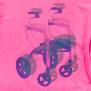 starstyling zoeppritz walking frame T-Shirt, Farbe pink, Material Baumwolle in Groesse S