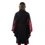 zoeppritz The Heroine Mantel, Farbe rot schwarz, Material Merino-Cashmere Mix, Groesse S