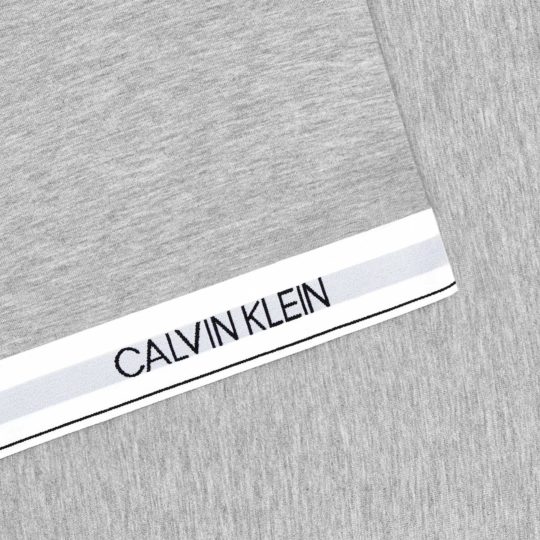 Calvin Klein Home Bettgarnitur Set Bettdecke Kopfkissen CLASSIC, Material Baumwolle Modal, grau