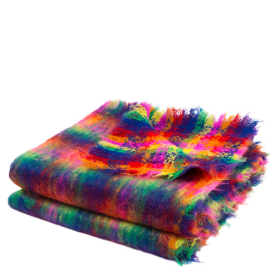 Zoeppritz Mohair Plaid 331 Raincheck, bunt, Material Mohair in Groesse 135x200