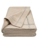 zoeppritz Soft-Greeny weiche Decke, Farbe beige, Material GOTS Bio-Baumwolle in Groesse 140x190