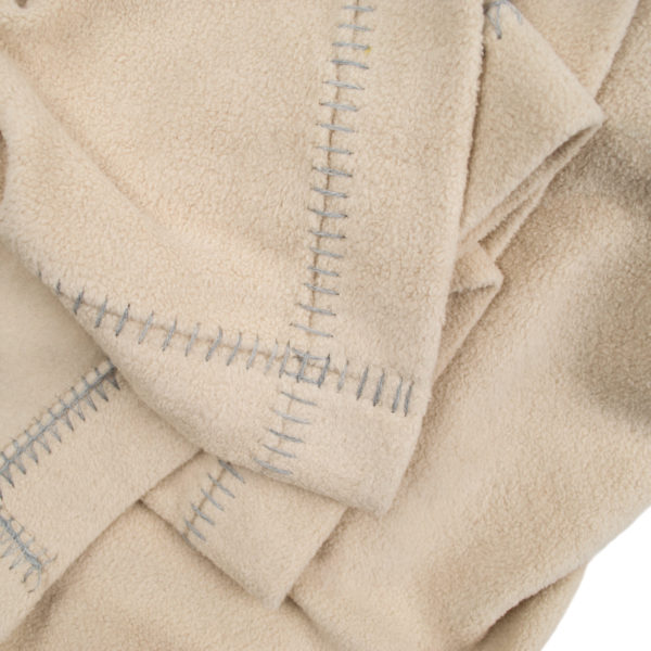 zoeppritz Soft-Greeny weiche Decke, Farbe beige, Material GOTS Bio-Baumwolle in Groesse 140x190