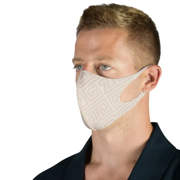 Stoffmaske wiederverwendbar Responsibility, Material Polyester Elasthan, hellbraun-beige