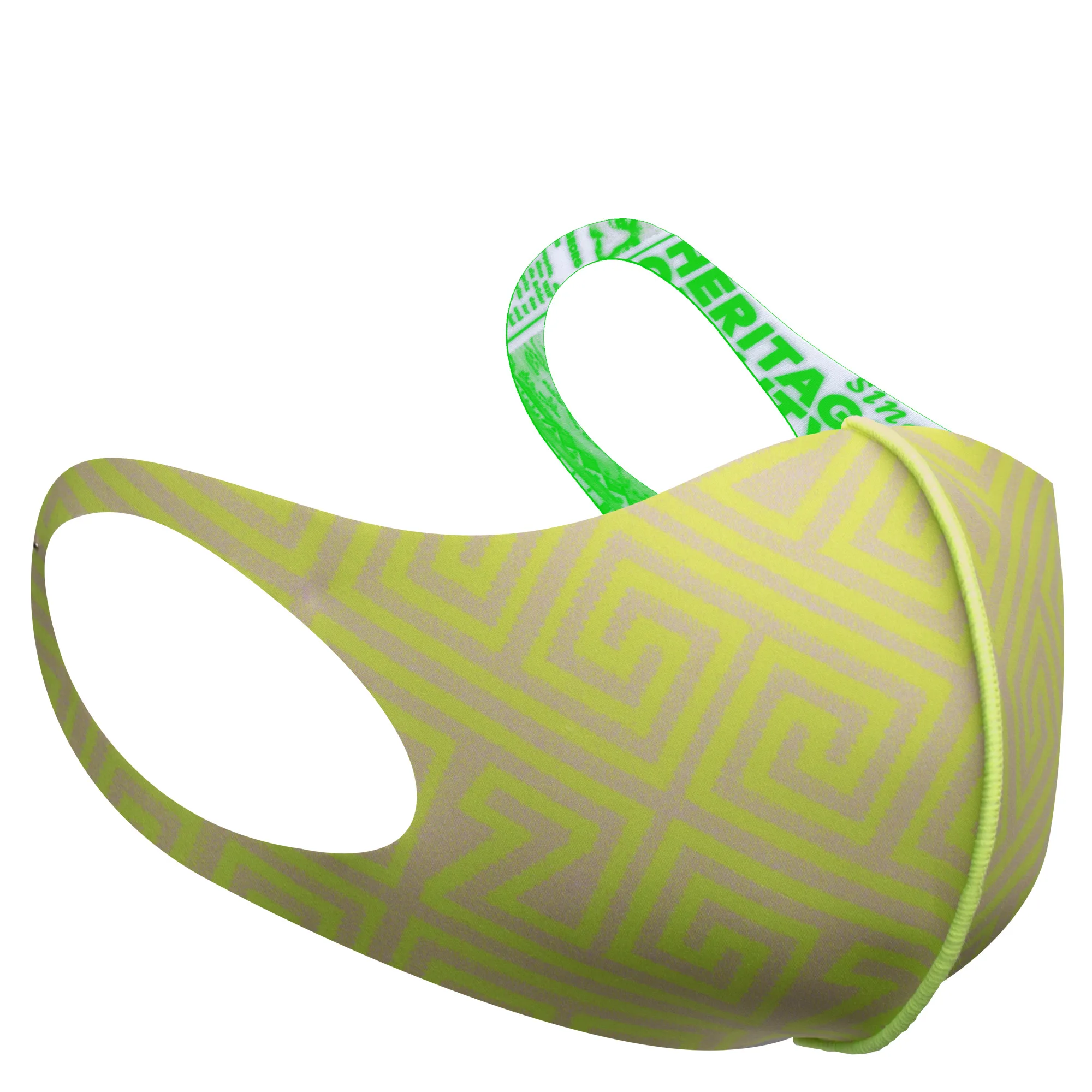 face mask reusable responsibility, acid green face mask reusable responsibility, acid green