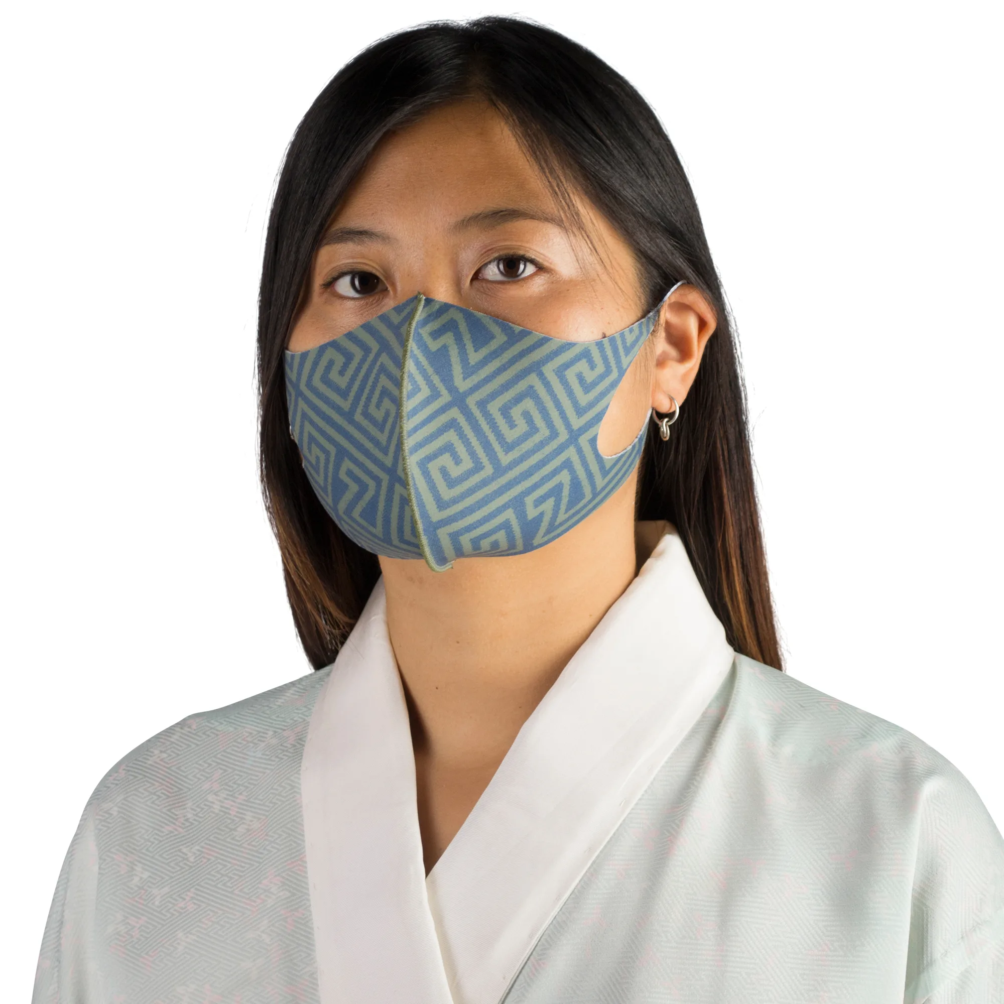 face mask reusable responsibility, huntergreen-blue face mask reusable responsibility, huntergreen-blue