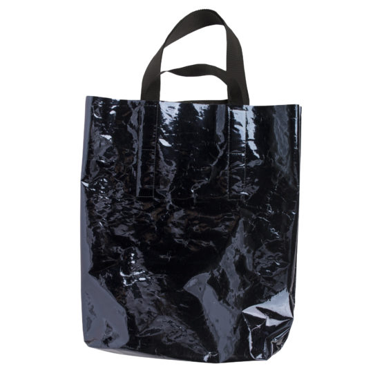 Grosse Tasche, schwarz aus Polyester, zoeppritz Foilshopper Glossy Xlarge Bag