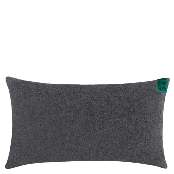 Cushion cover charcoal, organic cotton in 30x50cm, zoeppritz Soft-Greeny