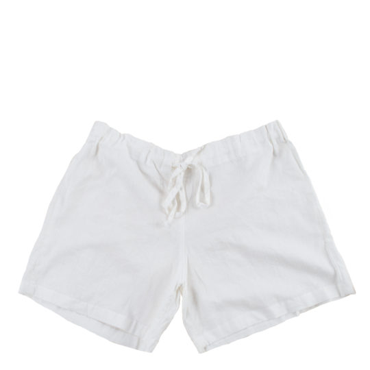 Shorts for women and men in S-M, white, linen and cotton, zoeppritz Shorty