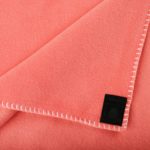 Blanket 110x150cm in flamingo color, zoeppritz Soft-Fleece