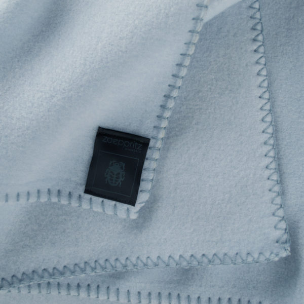 Blanket 160x200cm in light blue, zoeppritz Soft-Fleece