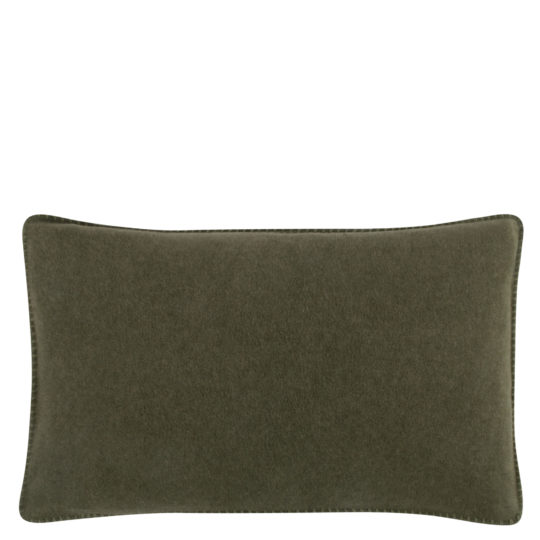 Cushion cover 30x50cm in military green, zoeppritz Soft-Fleece