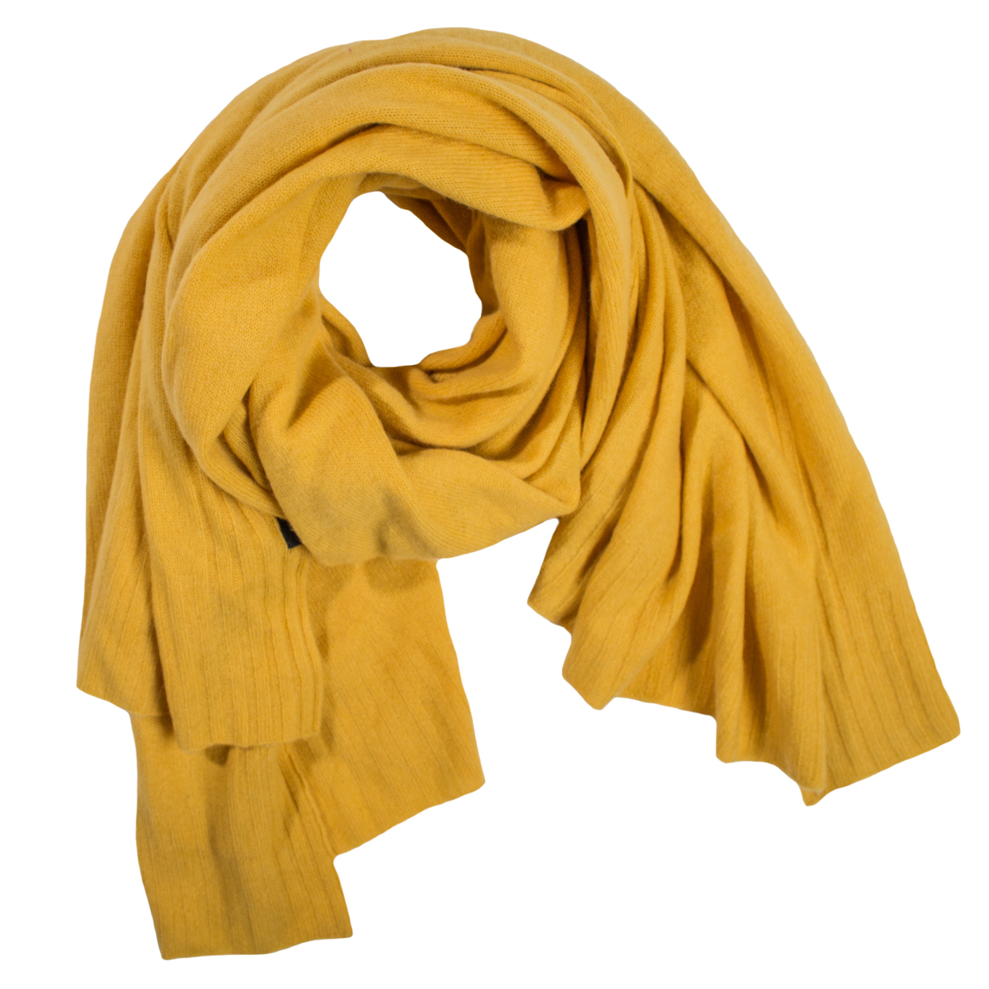 mens yellow cashmere scarf