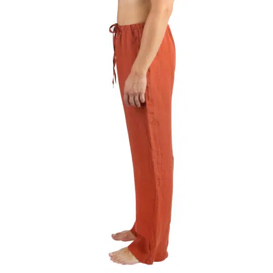 Summer trousers for women and men in S-M, rust, linen, zoeppritz Stay