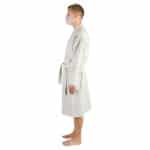 Bathrobe for men and women in l-xl, white, cotton, zoeppritz Sunny Leg
