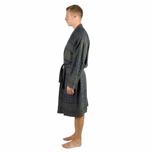 Bathrobe for men and women in l-xl, huntergreen, cotton, zoeppritz Sunny Leg