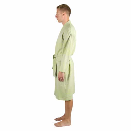 Bathrobe for men and women in l-xl, acid green, cotton, zoeppritz Sunny Leg
