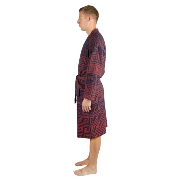 Bathrobe for men and women in l-xl, brick, cotton, zoeppritz Sunny Leg