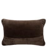 Cushion for sofa with animal print 20x30cm in brown, wool and cotton, zoeppritz Wiseowl