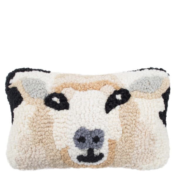 Kissen mit Schafmotiv 20x30cm, weiss aus Wolle und Baumwolle, zoeppritz Sheep