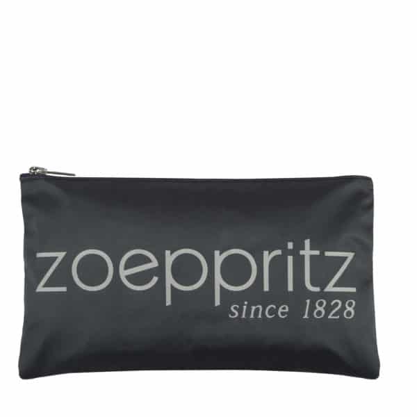 Clutch fuer Damen mit Zoeppritz-Logo-Branding in 33x19cm, grau, zoeppritz label clutch