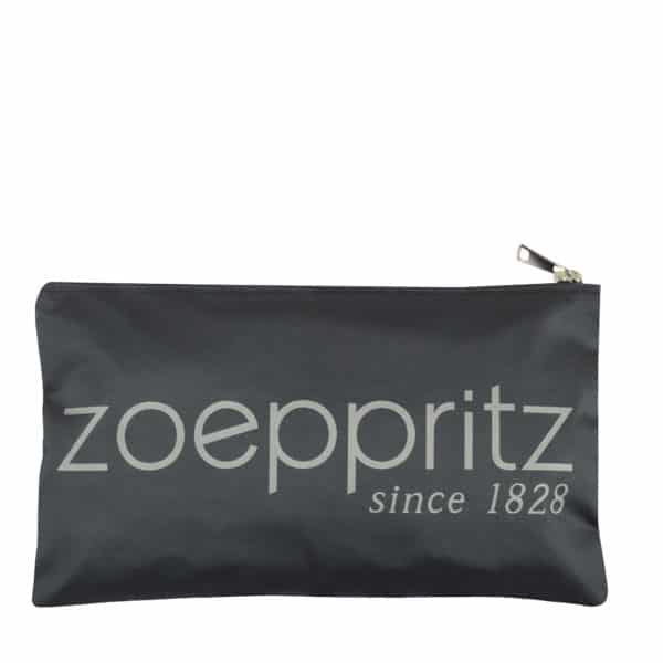 Clutch for women with Zoeppritz label branding in 33x19cm, grey, zoeppritz label clutch