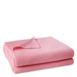 Flauschige Decke fuer Sofa und Couch, rosafarben in 110x150cm, zoeppritz Soft-Fleece