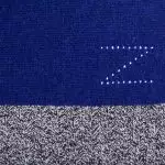 Scarf from cashmere, royal blue in 110x155cm, zoeppritz Hot Block