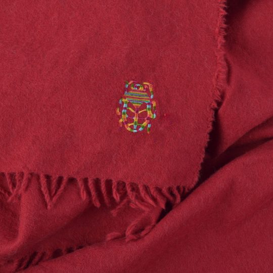 Decke aus Alpaka, rostfarben in 130x180cm, zoeppritz Mad Attitude