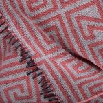 Blanket from merino wool and cashmere, coral in 140x190cm, zoeppritz, legacy