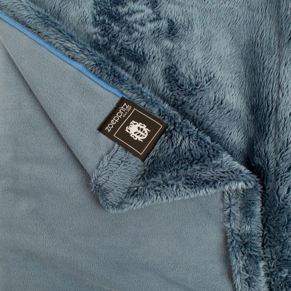Blanket from polyester, denim in 140x190cm, zoeppritz, Reborn Bliss