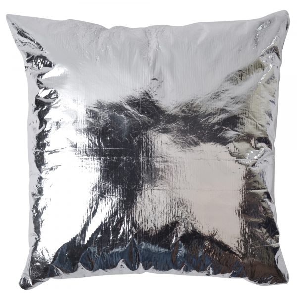 Kissenbezug aus polyester, viskose und polyurethan, silber in 50x50cm, zoeppritz Soft-Rescue