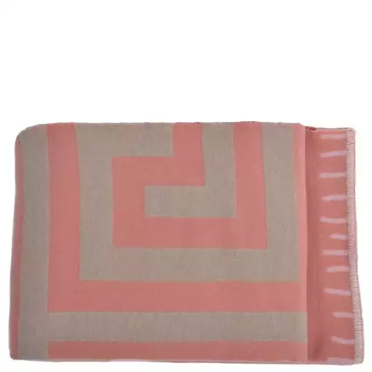 Blanket from merino wool and cashmere, pink in 150x200cm, zoeppritz Insignia