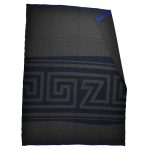Blanket from merino wool and cashmere, charcoal in 150x200cm, zoeppritz Insignia
