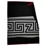 Blanket from merino wool and cashmere, black in 150x200cm, zoeppritz Insignia