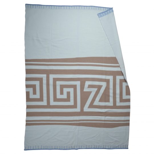 Blanket from merino wool and cashmere, azur in 150x200cm, zoeppritz Insignia