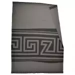 Blanket from merino wool and cashmere, graphite in 150x200cm, zoeppritz Insignia