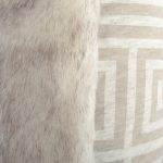 Plaid from faux fur white in 140x190cm, zoeppritz,  Rebron Husky Legacy