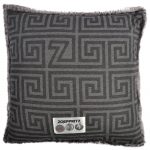 Pillow from faux fur grey in 50x50cm, zoeppritz, Rebron Mink Legacy