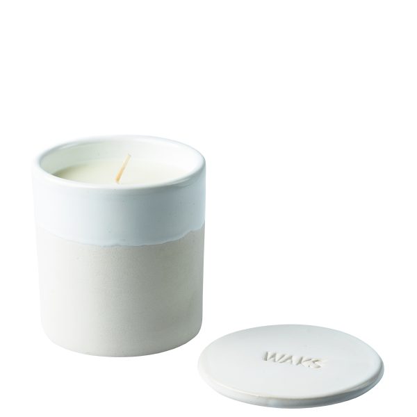 Kerze aus Naturwachs, white in 1-wick, zoeppritz Candle Jasmin