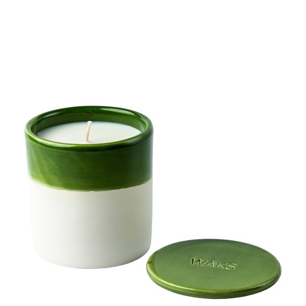 Kerze aus Naturwachs, green in 1-wick, zoeppritz Candle Wild Fig